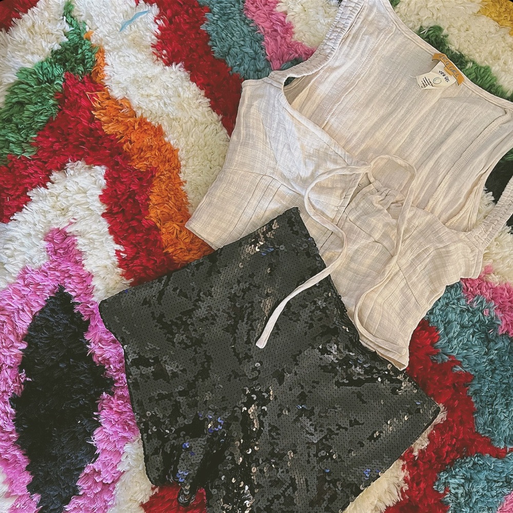 • Black Sequin Hot Pants •